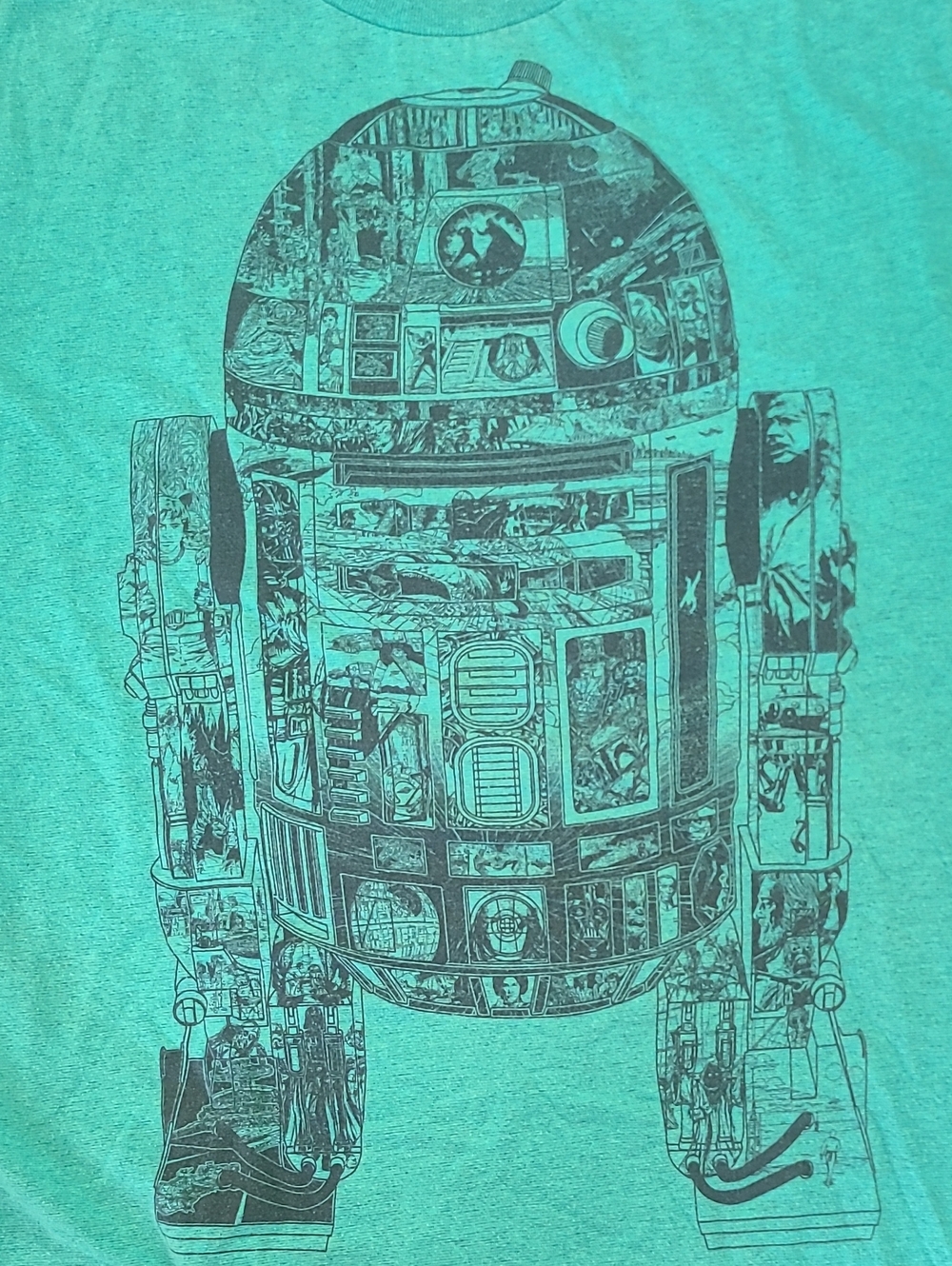 Star Wars Fifth Sun Green R2D2 Graphic Tee Size Medium - Picture 2 of 8